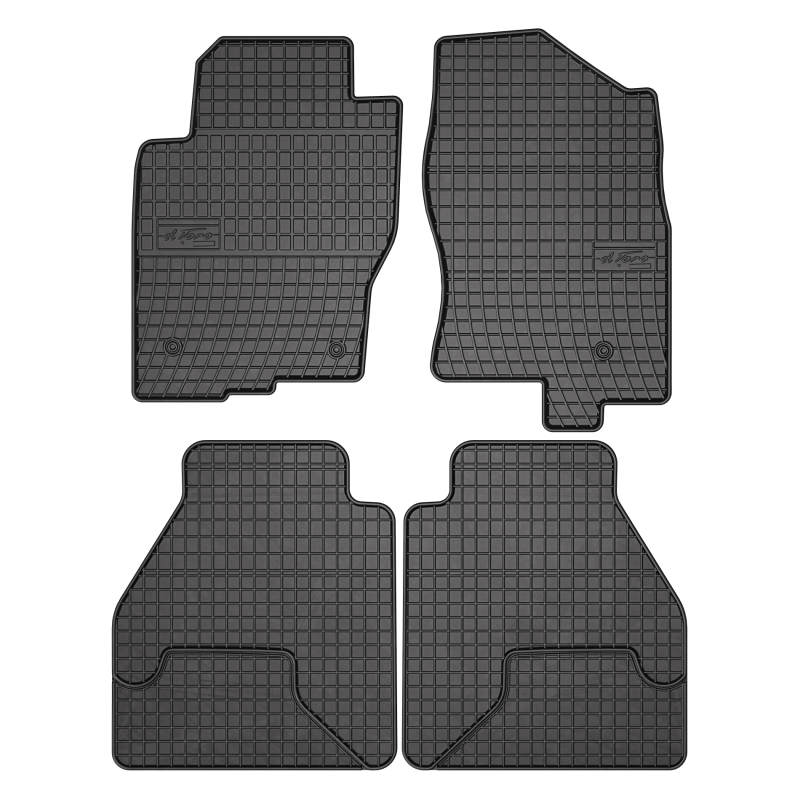 Tappetini compatibili con Nissan Navara III 2010-2014, su misura in Gomma