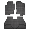 Tappetini compatibili con Nissan Navara III 2010-2014, su misura in Gomma