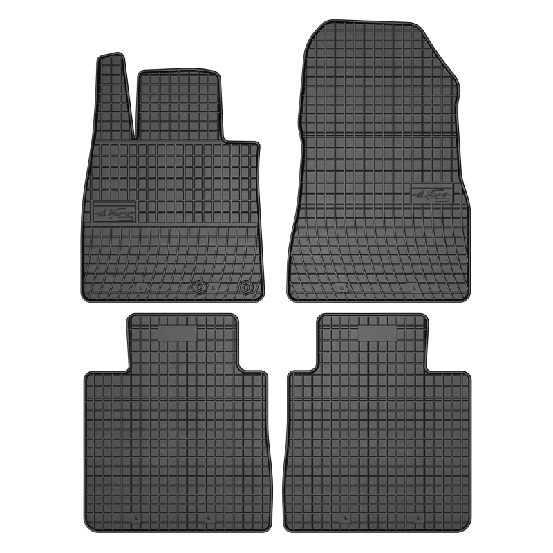 Tappetini compatibili con Nissan Note II dal 2012 in poi, su misura in Gomma
