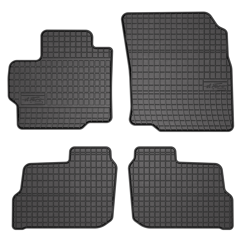 Tappetini compatibili con Mitsubishi Space Star dal 2013 in poi, su misura in Gomma