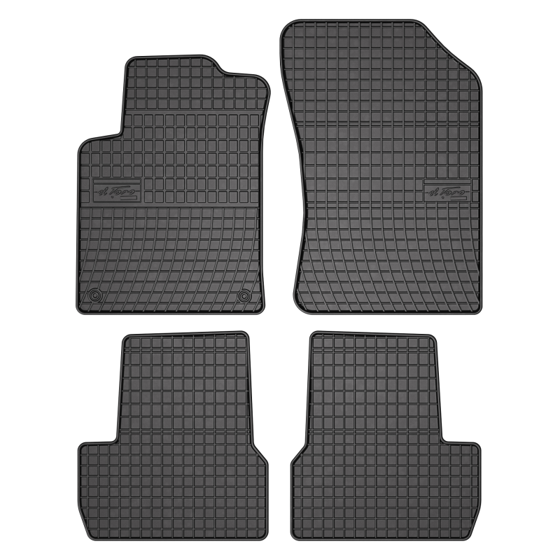 Tappetini compatibili con Citroën C3 II 2009-2016, su misura in Gomma