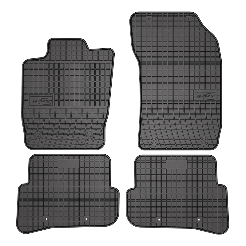 Tappetini compatibili con Audi A1 8X 2010-2018, su misura in Gomma