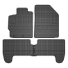 Tappetini compatibili con Toyota Yaris II 2005-2011, su misura in Gomma