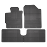 Tappetini compatibili con Toyota Yaris III 2011-2020, su misura in Gomma