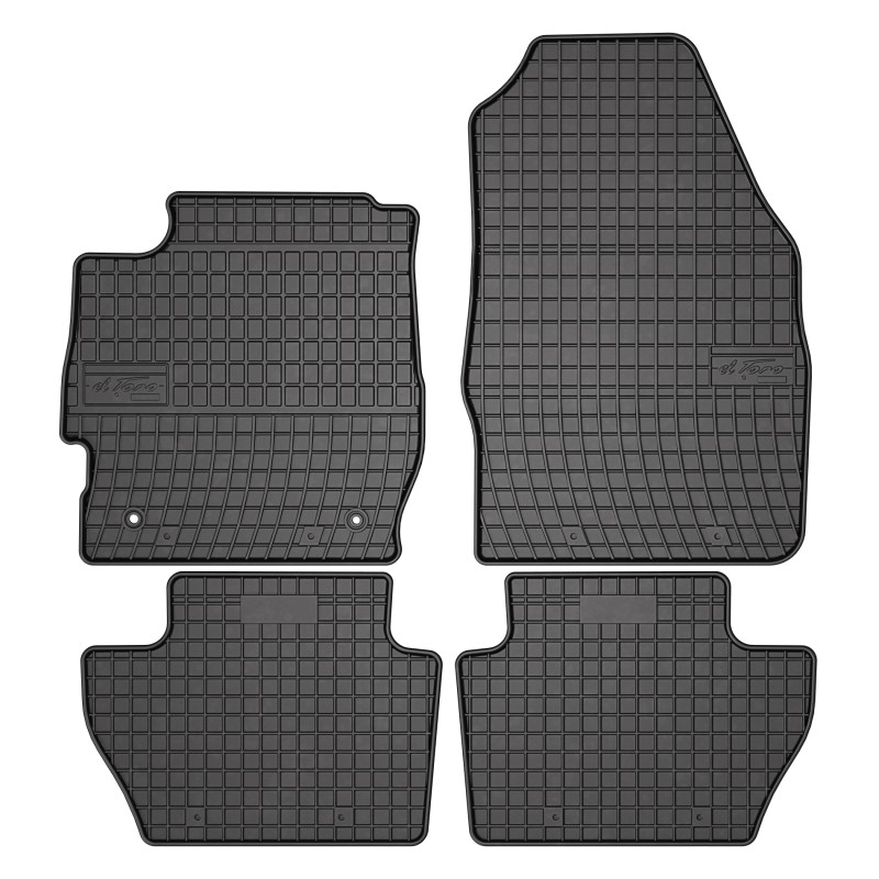 Tappetini compatibili con Ford KA + 2016-2019, su misura in Gomma