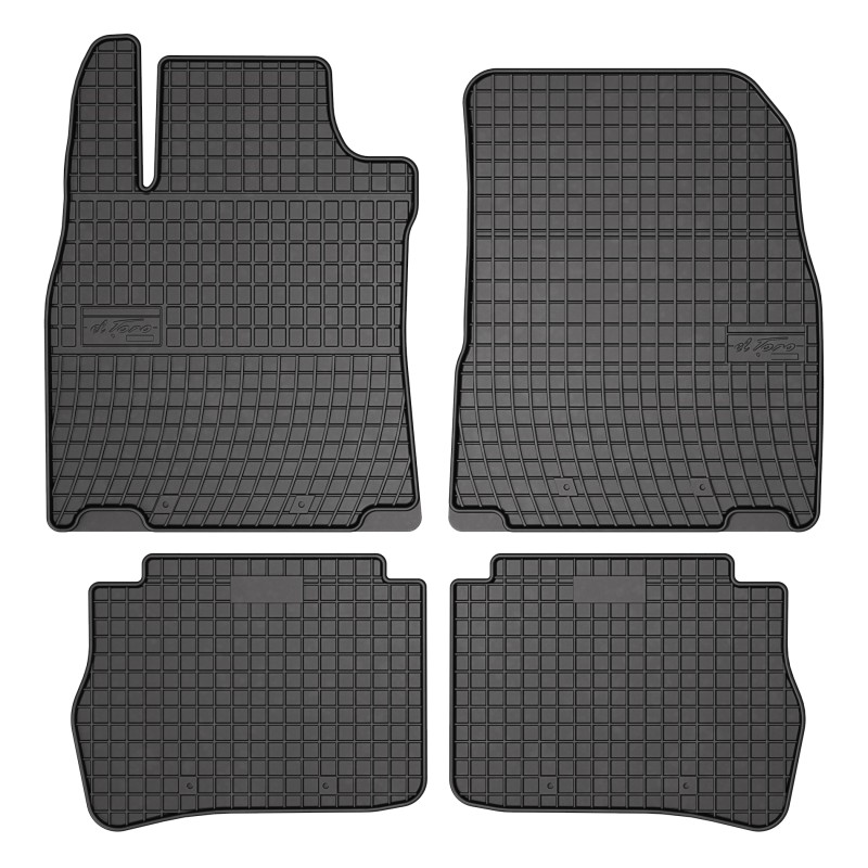 Tappetini compatibili con Nissan Tiida I 2004-2012, su misura in Gomma