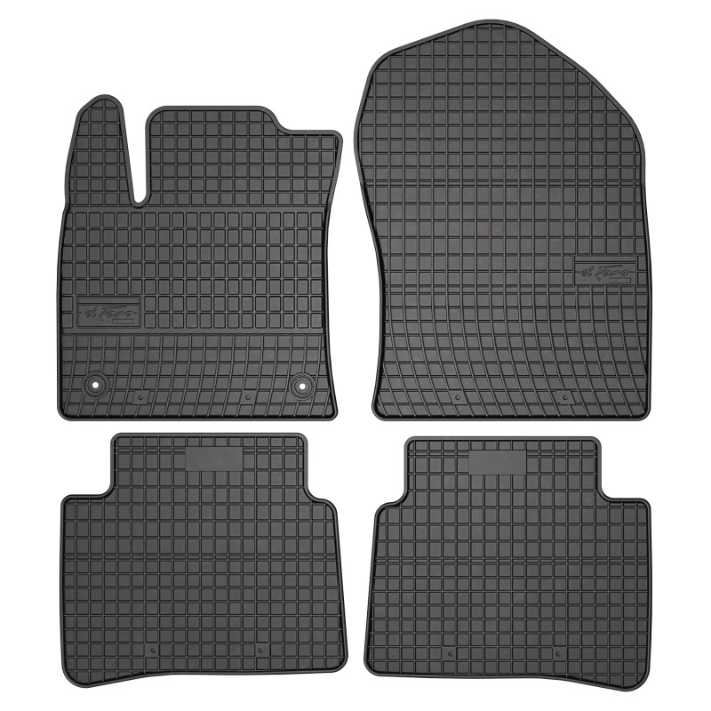 Tappetini compatibili con Toyota Prius IV 2015-2023, su misura in Gomma