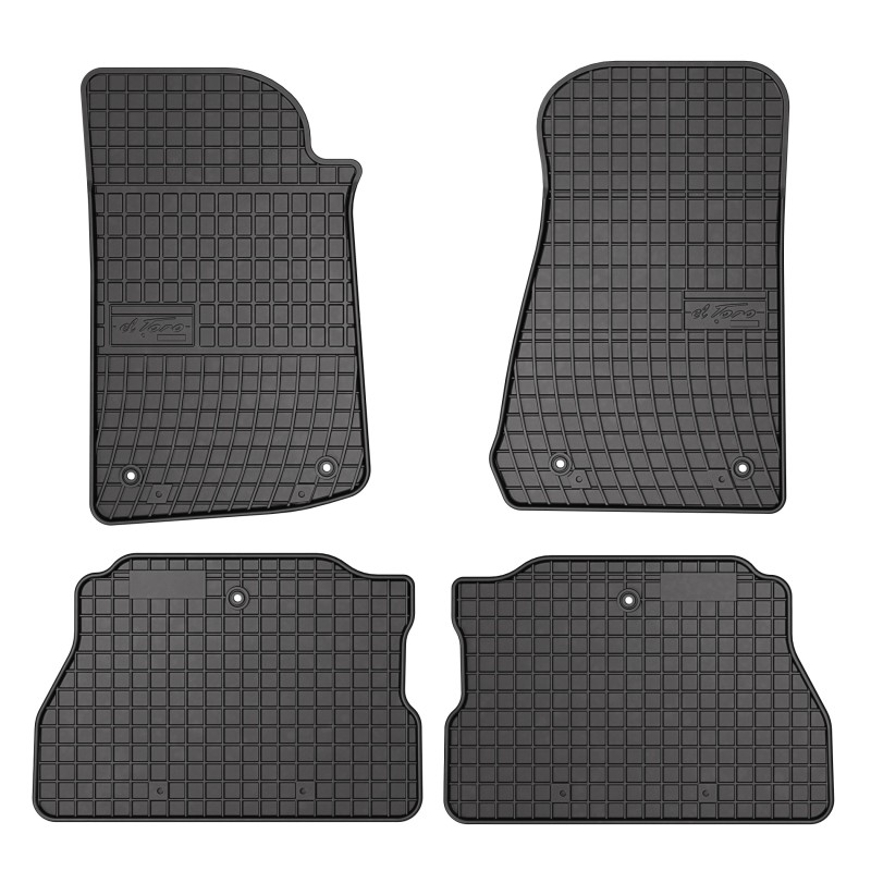 Tappetini compatibili con Jeep Wrangler IV dal 2017 in poi, su misura in Gomma