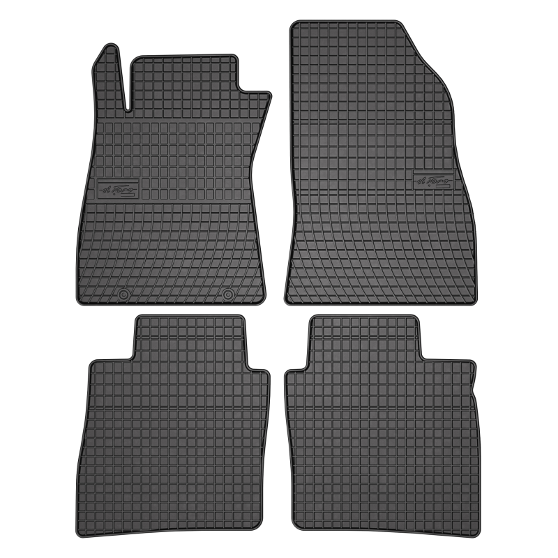 Tappetini compatibili con Nissan Pulsar C13 2014-2018, su misura in Gomma