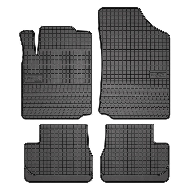 Tappetini compatibili con Citroën C2 2003-2009, su misura in Gomma