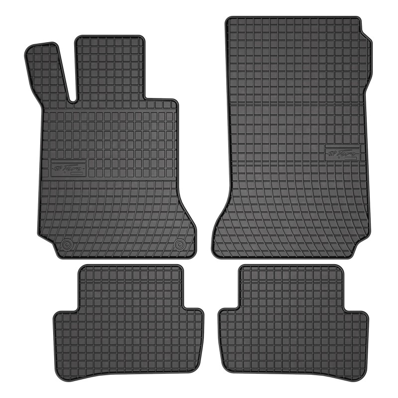 Tappetini compatibili con Mercedes-Benz Classe C W204 2007-2014, su misura in Gomma