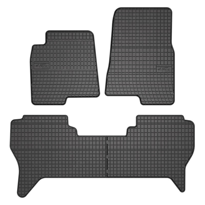 Tappetini compatibili con Mitsubishi Pajero III 1999-2006, su misura in Gomma