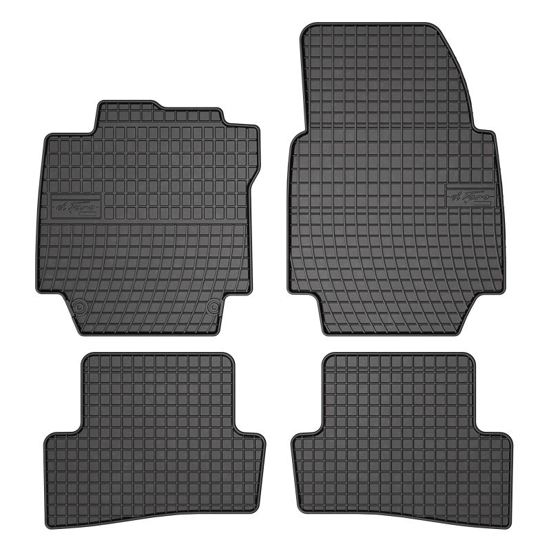 Tappetini compatibili con Renault Captur I 2013-2019, su misura in Gomma