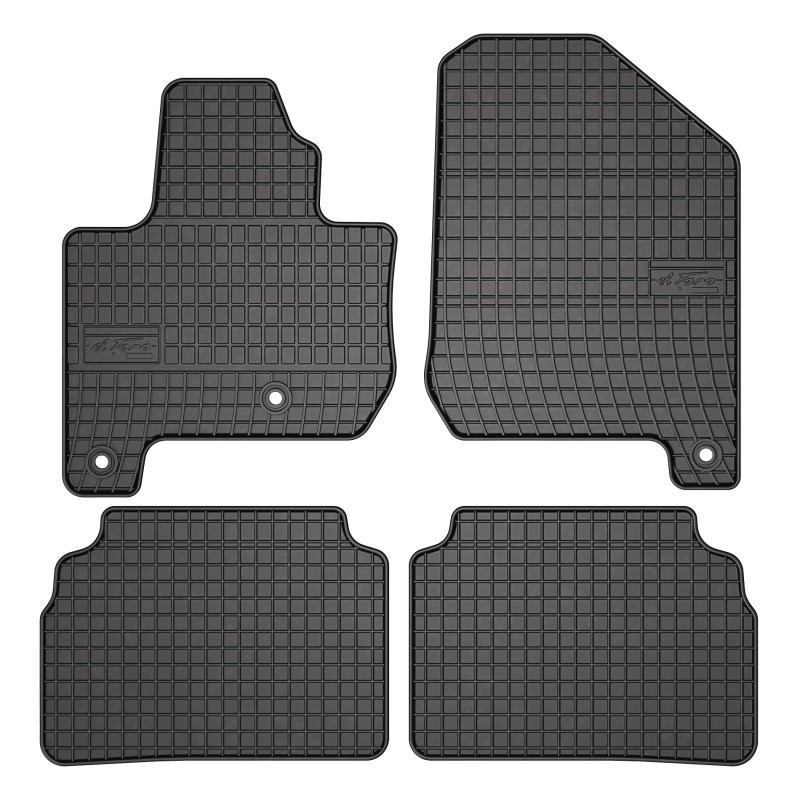 Tappetini compatibili con Kia Soul I Elettrica 2014-2019, su misura in Gomma