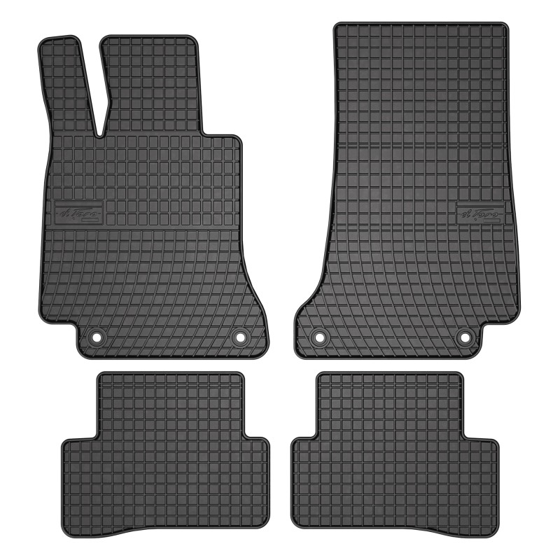 Tappetini compatibili con Mercedes-Benz Classe C W205 2014-2021, su misura in Gomma