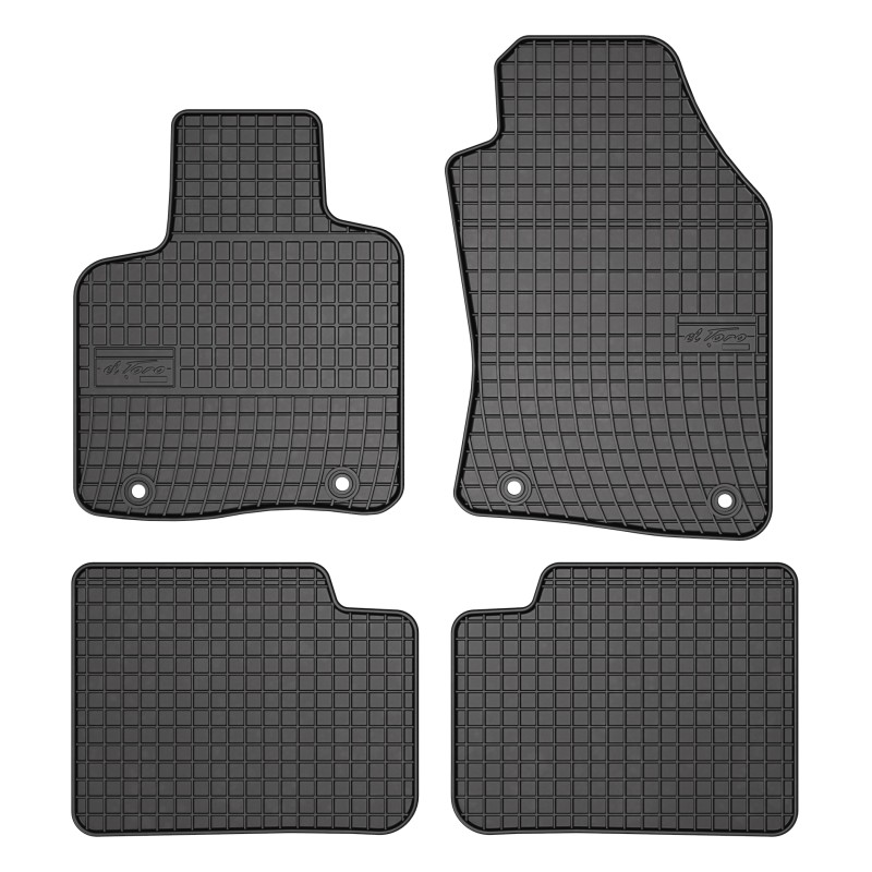 Tappetini compatibili con Lancia Ypsilion III 2012-2024, su misura in Gomma