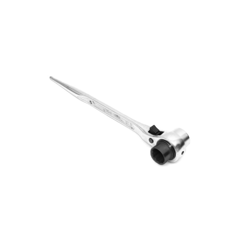 Chiave a cricchetto ponteggi 19/22 mm 24 denti 310 mm reversibile in acciaio CrV
