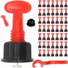 Sistema livellamento piastrelle 50-100 clip con chiave montaggio riutilizzabile