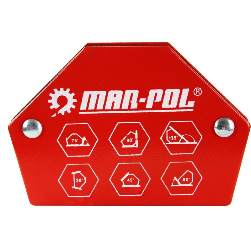 Squadra magnetica esagonale per saldatura 15-25 kg angoli 30°-135°