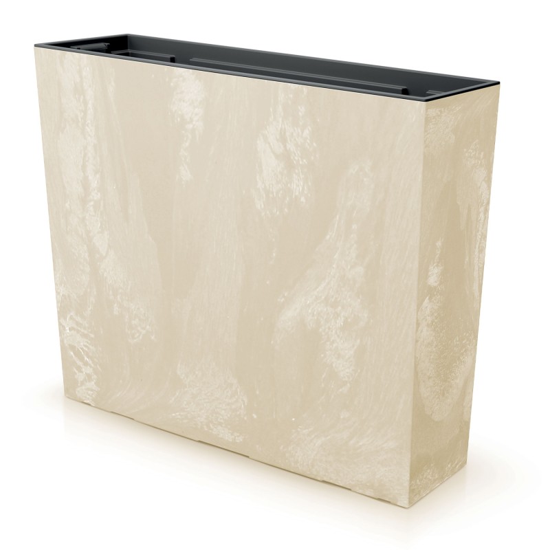 Vaso per Fiori Piante Urbi Case Beton Effect | Rettangolare | Decorativo | in Plastica | da Interno Esterno | Design Moderno