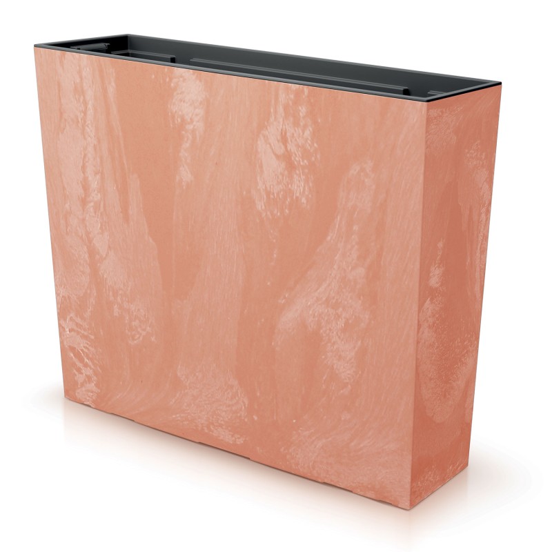Vaso per Fiori Piante Urbi Case Beton Effect | Rettangolare | Decorativo | in Plastica | da Interno Esterno | Design Moderno