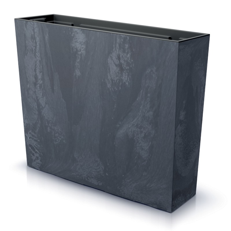 Vaso per Fiori Piante Urbi Case Beton Effect | Rettangolare | Decorativo | in Plastica | da Interno Esterno | Design Moderno