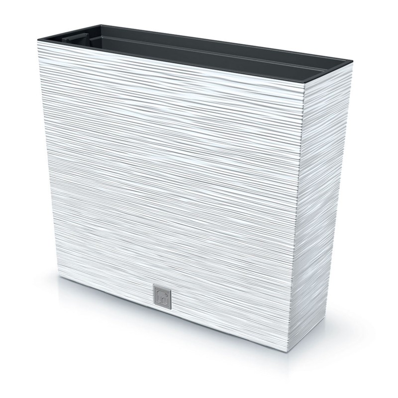 Vaso per Fiori Piante Furu Case | Rettangolare | Decorativo | in Plastica | 58x18x49,8 cm | da Interno Esterno | Volume 44 Litri | Design Moderno