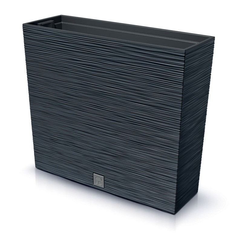 Vaso per Fiori Piante Furu Case | Rettangolare | Decorativo | in Plastica | 58x18x49,8 cm | da Interno Esterno | Volume 44 Litri | Design Moderno