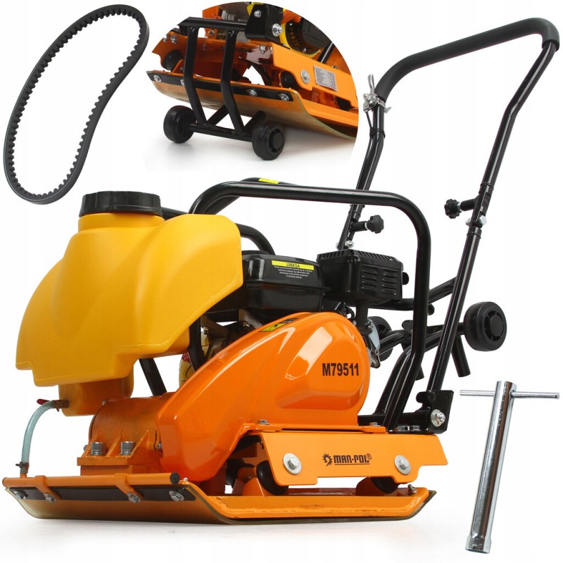 Compattatore a scoppio 6,5CV 80kg piastra 520x480mm