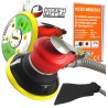 Levigatrice orbitale pneumatica Ø125-150mm 6,3bar 220L/min oscillazione 5mm