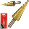 Punta HSS a scalino 4-20mm attacco 10mm gradazione 2mm per trapano conica