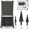 Set 3 punte HSS a scalino 4-12/20/32mm attacco 6-10mm gradazione 2mm a spirale