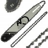 Set barra guida con 2 catene per motosega 14" 3/8" 52 maglie 1,3 mm