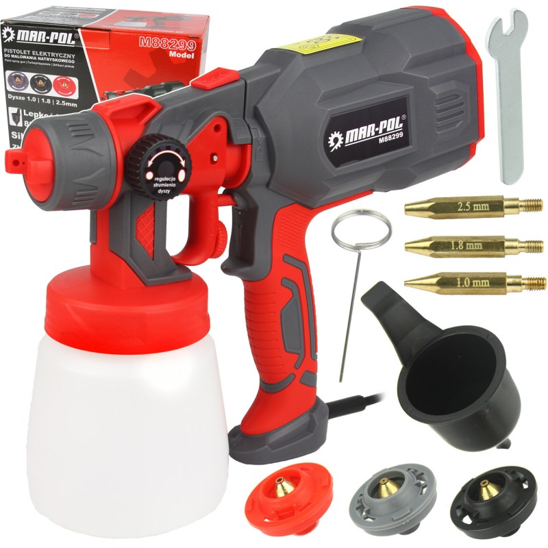 Pistola elettrica per verniciatura 550W serbatoio 800ml
