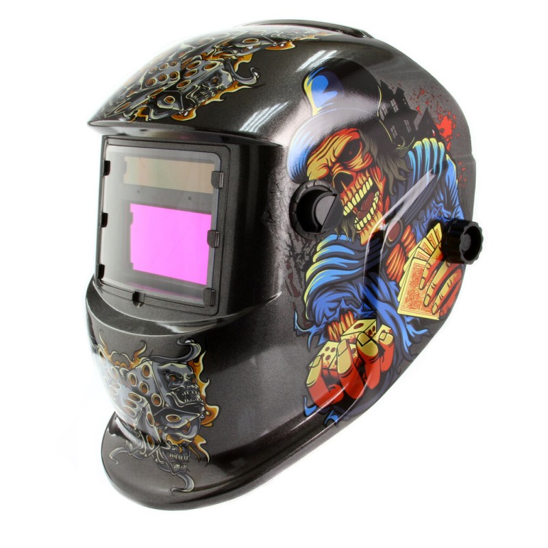 Maschera autoscurante saldatura MIG TIG MAG MMA 93x43mm 5/30000s regolabile