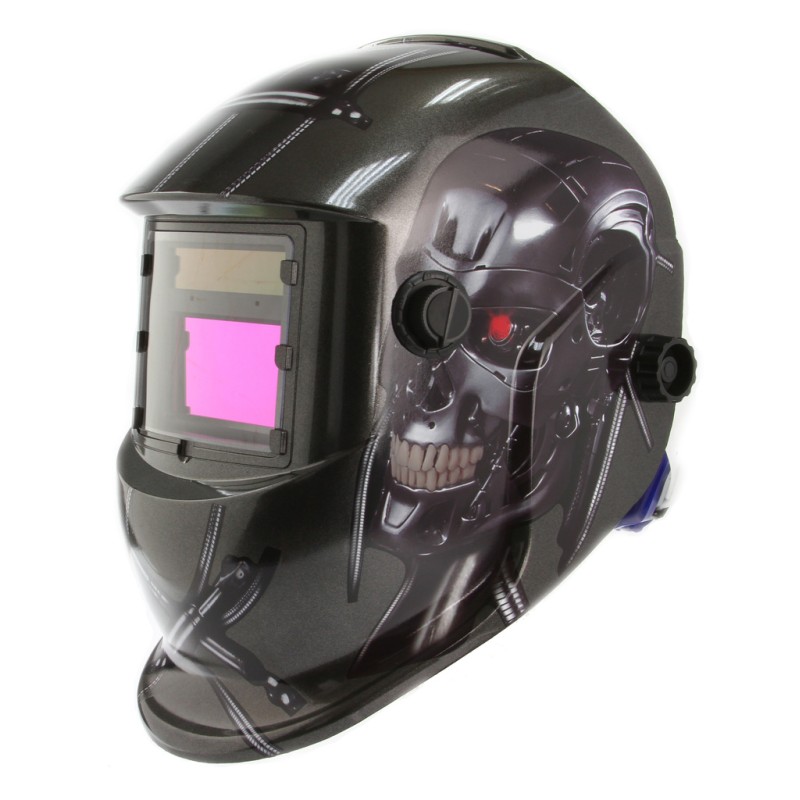 Maschera autoscurante saldatura MIG TIG MAG MMA 93x43mm 5/30000s regolabile