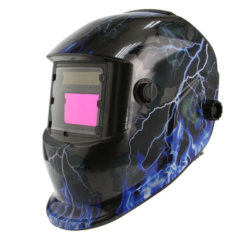 Maschera autoscurante saldatura MIG TIG MAG MMA 93x43mm 5/30000s regolabile
