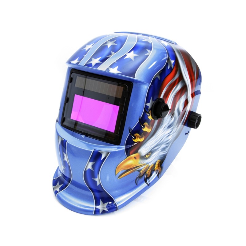 Maschera autoscurante saldatura MIG TIG MAG MMA 93x43mm 5/30000s regolabile