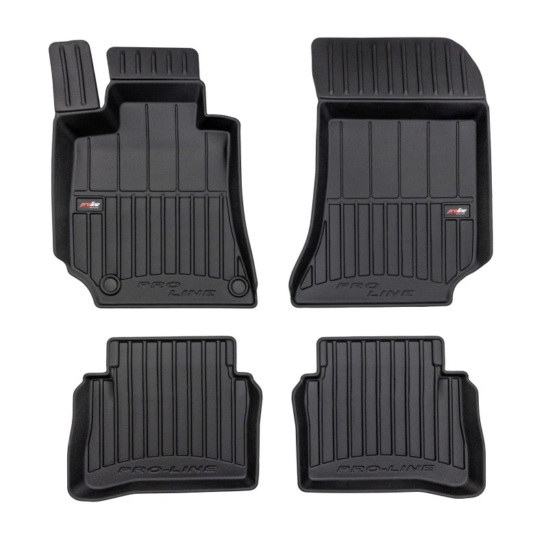 Tappetini compatibili con Mercedes-Benz Classe E W212 2009-2016, su misura in Gomma TPE