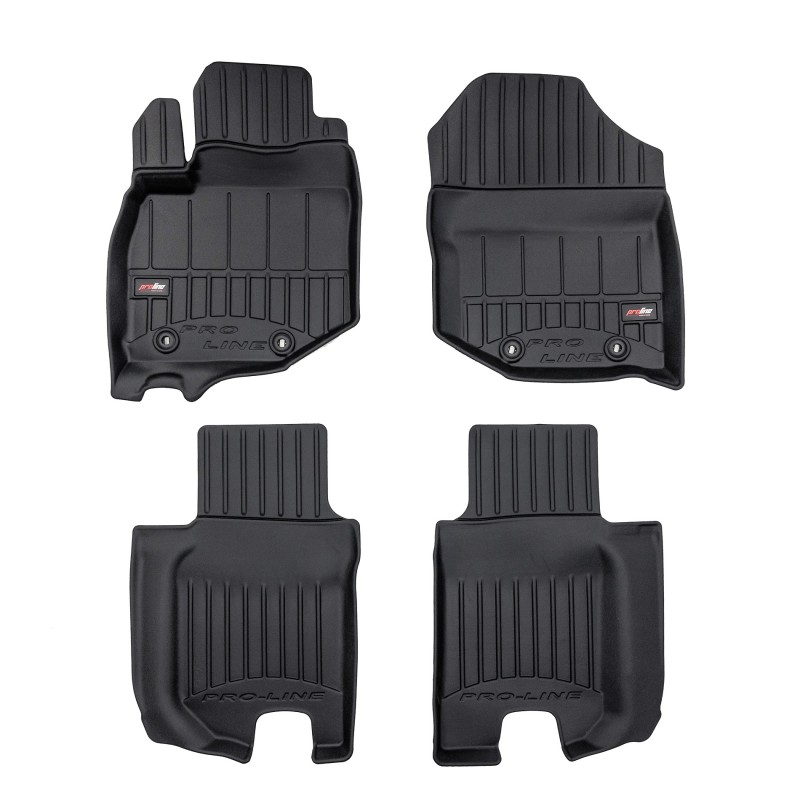 Tappetini compatibili con Honda Jazz III 2008-2015, su misura in Gomma TPE