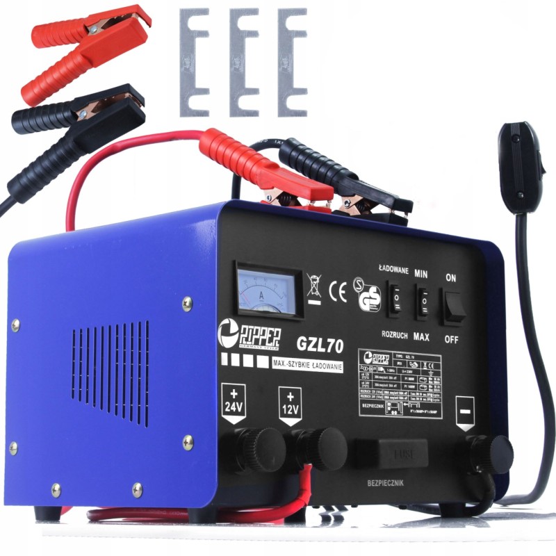Caricabatterie portatile 12V/24V 60A con ricarica rapida per batterie 500Ah