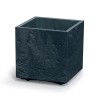 Vaso per Fiori Piante Sierra Beton Effect | Quadrato o Rettangolare | Decorativo | in Plastica | da Interno Esterno | Design Moderno