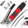 Ingrassatore manuale 600ml con ingranaggio tubo flessibile rigido 4 punte