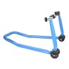 Cavalletto moto 340 kg regolabile 25-35 cm con ruote e supporti in gomma