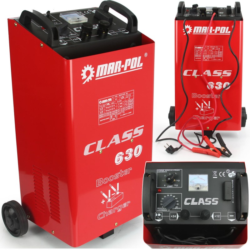 Caricabatterie avviatore 12V/24V 70A con ruote per batterie 60-800Ah