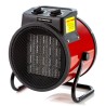Riscaldatore d'aria 230V 3kW con termostato, inclinazione regolabile, funzione ventilazione