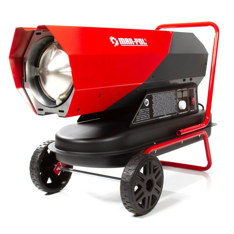 Riscaldatore diesel 40kW, termostato integrato, protezione surriscaldamento