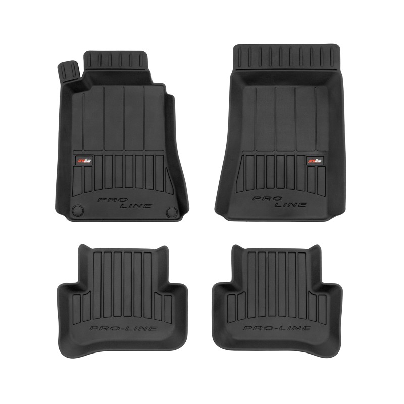 Tappetini compatibili con Mercedes-Benz Classe C CL203 2000-2007, su misura in Gomma TPE