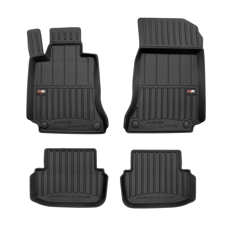 Tappetini compatibili con Mercedes-Benz Classe E C207 2009-2017, su misura in Gomma TPE