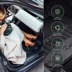 Tappetini compatibili con Mercedes-Benz Classe E W214 dal 2023 in poi, su misura in Gomma TPE